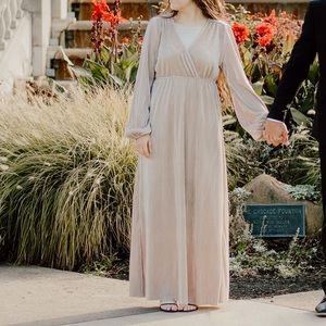 Venus Pleated Maxi Dress